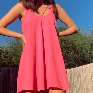 Hot pink Francesas dress